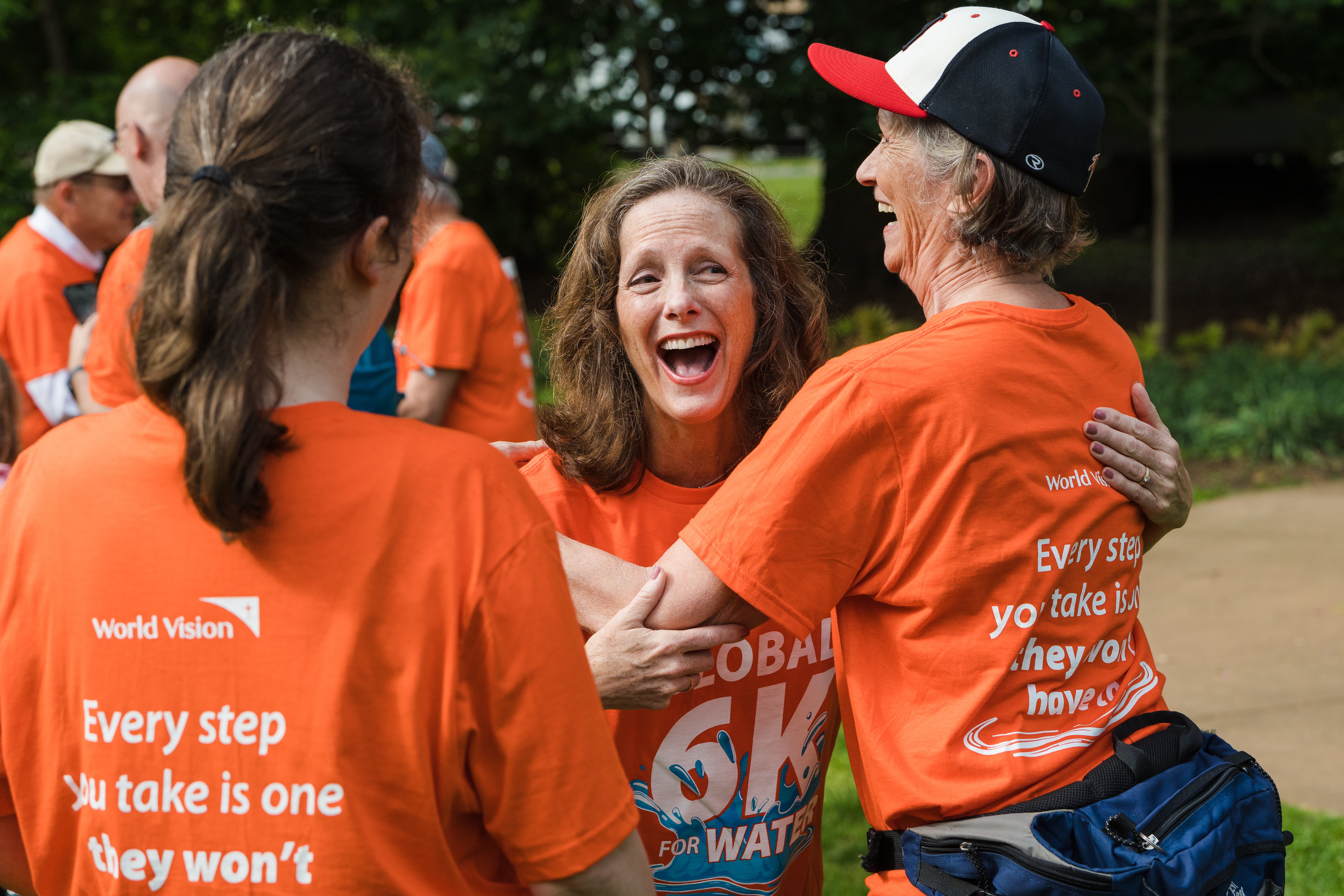 Employees having fun doing the Global 6K for Water